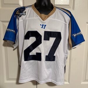 Vintage Charlotte Hounds Lacrosse Jersey Player Worn Young #27 sz L